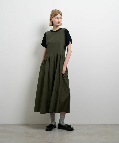 LANVIN en Bleu / ランバン オン ブルー ドレス | カットレイヤードコンビワンピース | 詳細1