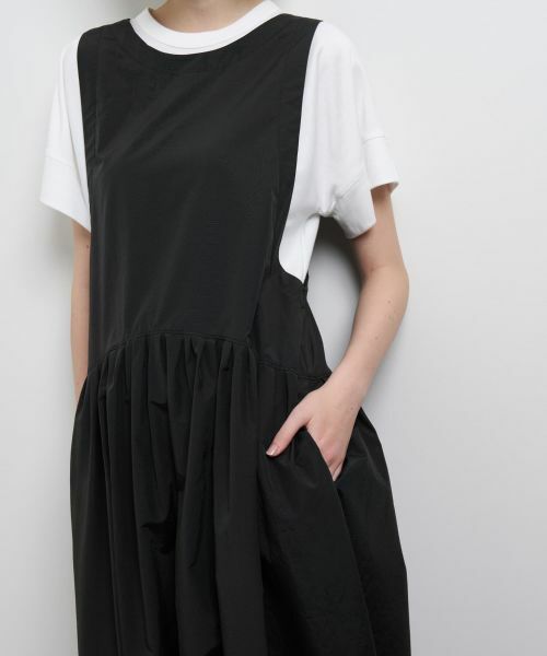 LANVIN en Bleu / ランバン オン ブルー ドレス | カットレイヤードコンビワンピース | 詳細12