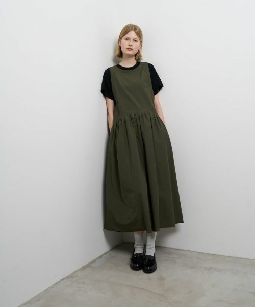 LANVIN en Bleu / ランバン オン ブルー ドレス | カットレイヤードコンビワンピース | 詳細4