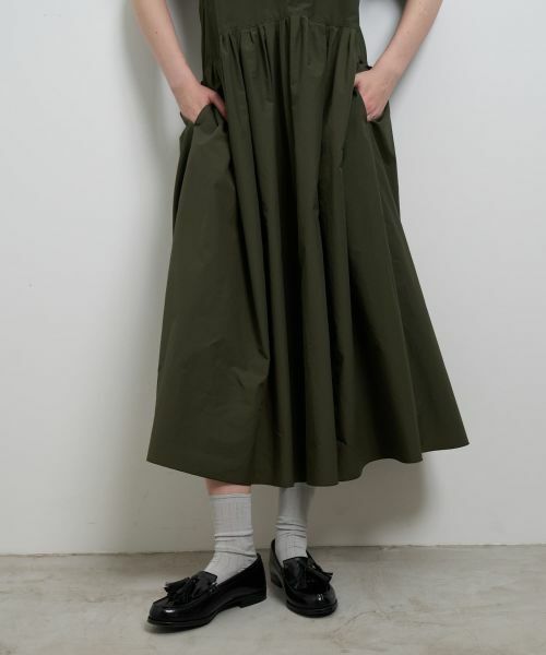 LANVIN en Bleu / ランバン オン ブルー ドレス | カットレイヤードコンビワンピース | 詳細6