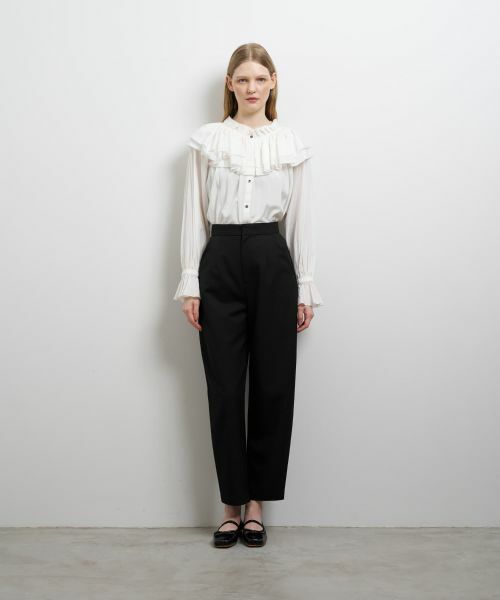 LANVIN en Bleu / ランバン オン ブルー その他パンツ | ポリエステルコクーンテーパードパンツ | 詳細12