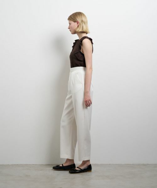 LANVIN en Bleu / ランバン オン ブルー その他パンツ | ポリエステルコクーンテーパードパンツ | 詳細5