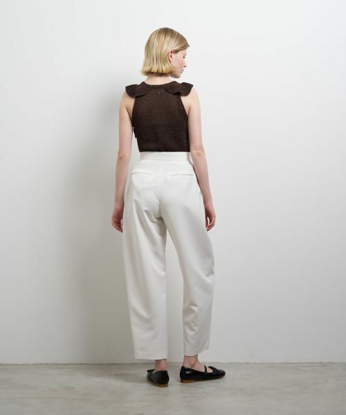 LANVIN en Bleu / ランバン オン ブルー その他パンツ | ポリエステルコクーンテーパードパンツ | 詳細6