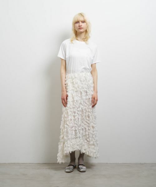 LANVIN en Bleu / ランバン オン ブルー ロング・マキシ丈スカート | ロングカットジャガードスカート | 詳細1