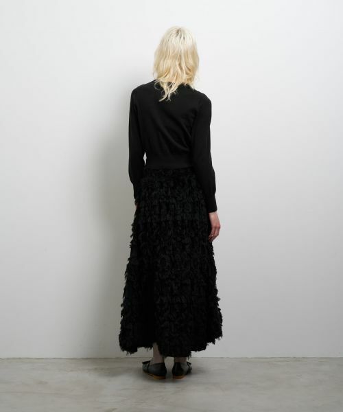 LANVIN en Bleu / ランバン オン ブルー ロング・マキシ丈スカート | ロングカットジャガードスカート | 詳細10