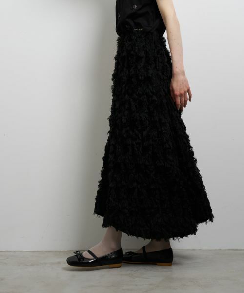 LANVIN en Bleu / ランバン オン ブルー ロング・マキシ丈スカート | ロングカットジャガードスカート | 詳細12