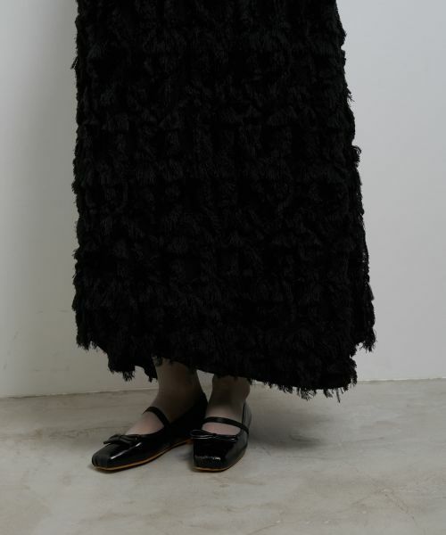 LANVIN en Bleu / ランバン オン ブルー ロング・マキシ丈スカート | ロングカットジャガードスカート | 詳細15