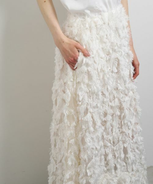 LANVIN en Bleu / ランバン オン ブルー ロング・マキシ丈スカート | ロングカットジャガードスカート | 詳細6