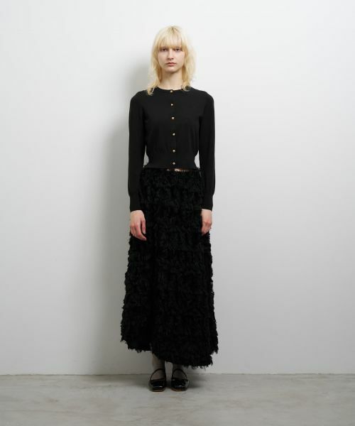 LANVIN en Bleu / ランバン オン ブルー ロング・マキシ丈スカート | ロングカットジャガードスカート | 詳細8