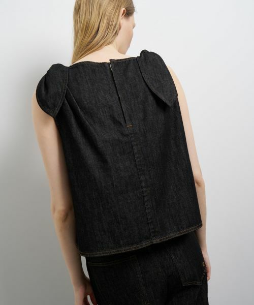 LANVIN en Bleu / ランバン オン ブルー シャツ・ブラウス | ショルダーリボンデニムブラウス | 詳細15