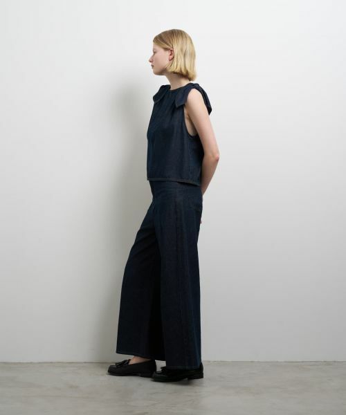 LANVIN en Bleu / ランバン オン ブルー シャツ・ブラウス | ショルダーリボンデニムブラウス | 詳細2