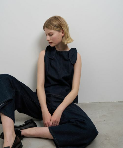 LANVIN en Bleu / ランバン オン ブルー シャツ・ブラウス | ショルダーリボンデニムブラウス | 詳細9