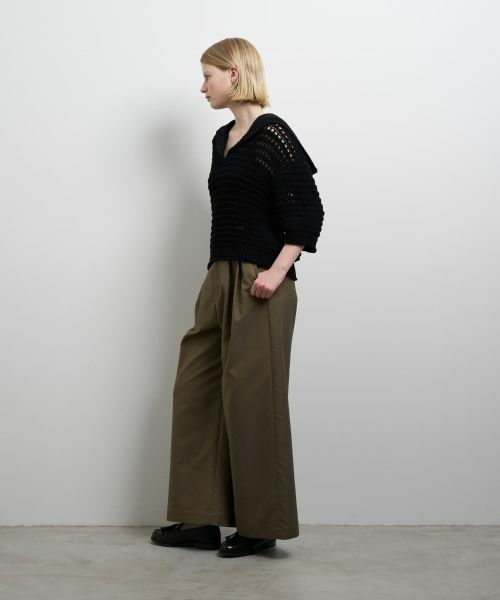 LANVIN en Bleu / ランバン オン ブルー ニット・セーター | アイレットセーラーカラーニット | 詳細10