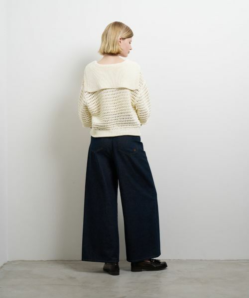 LANVIN en Bleu / ランバン オン ブルー ニット・セーター | アイレットセーラーカラーニット | 詳細3