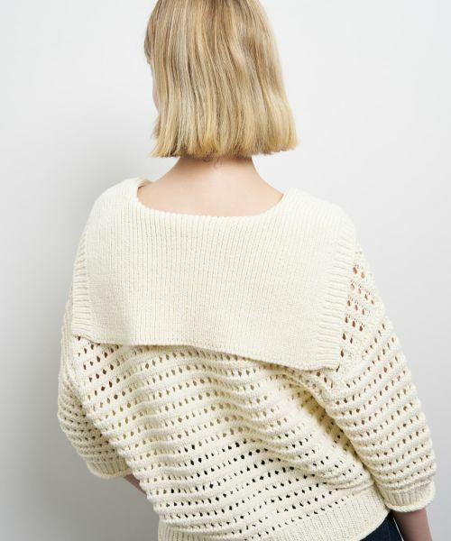 LANVIN en Bleu / ランバン オン ブルー ニット・セーター | アイレットセーラーカラーニット | 詳細7