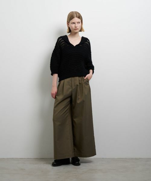 LANVIN en Bleu / ランバン オン ブルー ニット・セーター | アイレットセーラーカラーニット | 詳細9