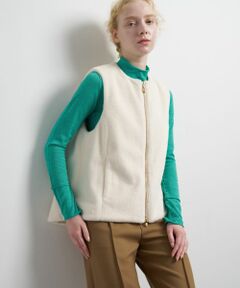 LANVIN en Bleu / ランバン オン ブルー テーラードジャケット | フェイクファーフレアベスト