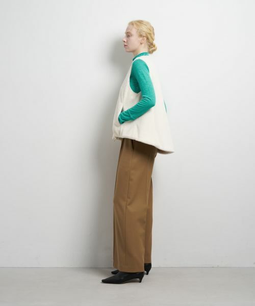 LANVIN en Bleu / ランバン オン ブルー テーラードジャケット | フェイクファーフレアベスト | 詳細10