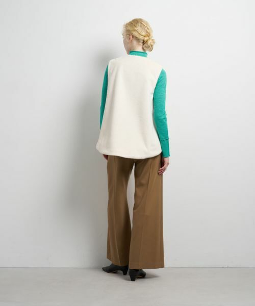 LANVIN en Bleu / ランバン オン ブルー テーラードジャケット | フェイクファーフレアベスト | 詳細11