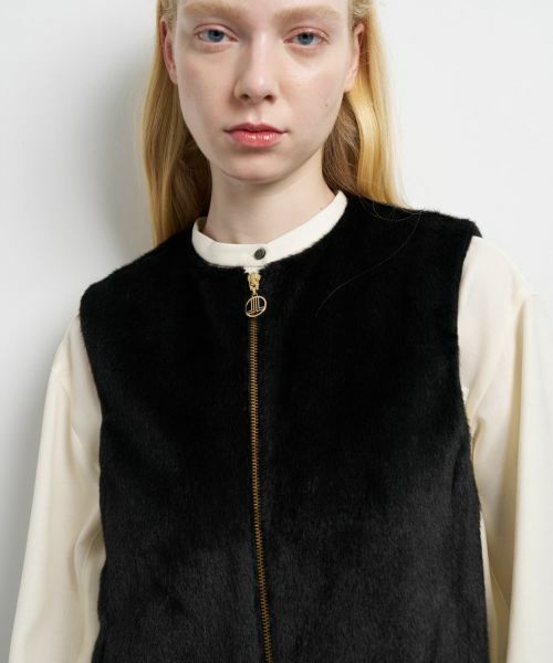 LANVIN en Bleu / ランバン オン ブルー テーラードジャケット | フェイクファーフレアベスト | 詳細7
