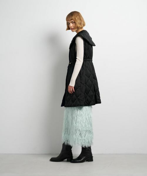 LANVIN en Bleu / ランバン オン ブルー テーラードジャケット | ビッグカラーキルティングベスト | 詳細2