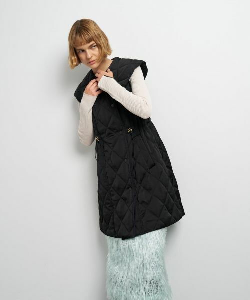 LANVIN en Bleu / ランバン オン ブルー テーラードジャケット | ビッグカラーキルティングベスト | 詳細4