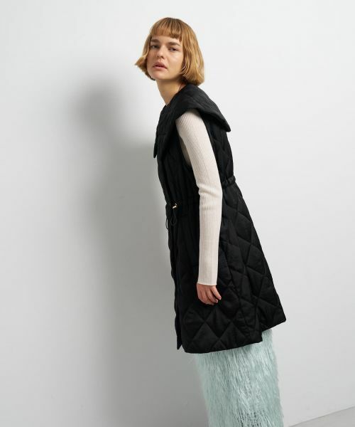 LANVIN en Bleu / ランバン オン ブルー テーラードジャケット | ビッグカラーキルティングベスト | 詳細5