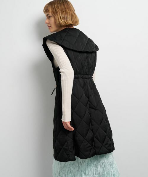 LANVIN en Bleu / ランバン オン ブルー テーラードジャケット | ビッグカラーキルティングベスト | 詳細6