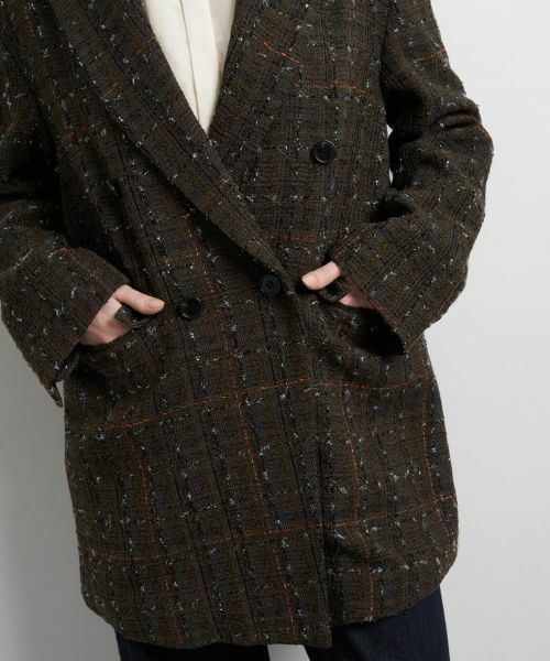 LANVIN en Bleu / ランバン オン ブルー テーラードジャケット | ツイード／ウールメルトン テーラードジャケット | 詳細10