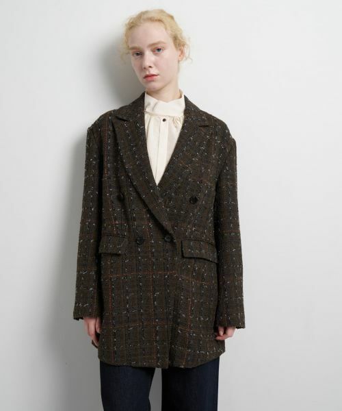 LANVIN en Bleu / ランバン オン ブルー テーラードジャケット | ツイード／ウールメルトン テーラードジャケット | 詳細5