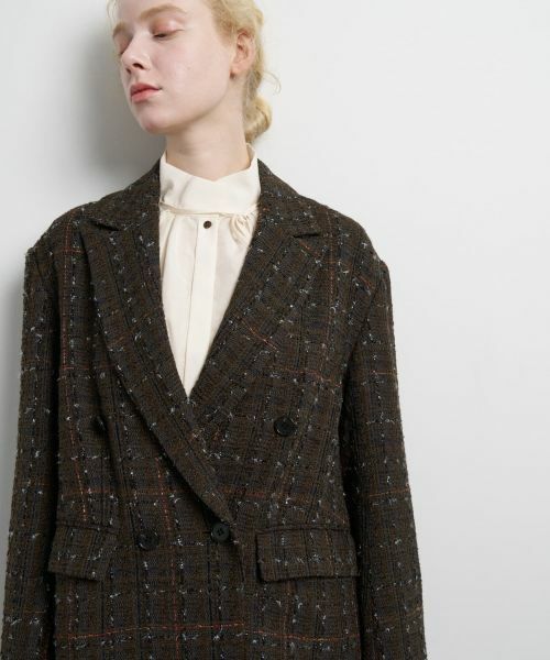 LANVIN en Bleu / ランバン オン ブルー テーラードジャケット | ツイード／ウールメルトン テーラードジャケット | 詳細8