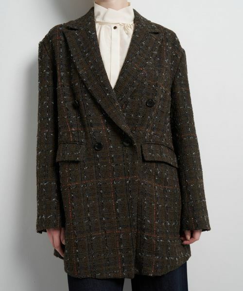 LANVIN en Bleu / ランバン オン ブルー テーラードジャケット | ツイード／ウールメルトン テーラードジャケット | 詳細9