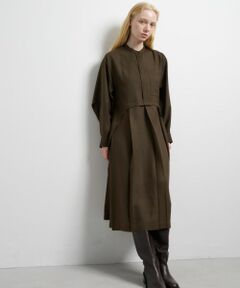 LANVIN en Bleu / ランバン オン ブルー ドレス | プリーツコンビシャツワンピース