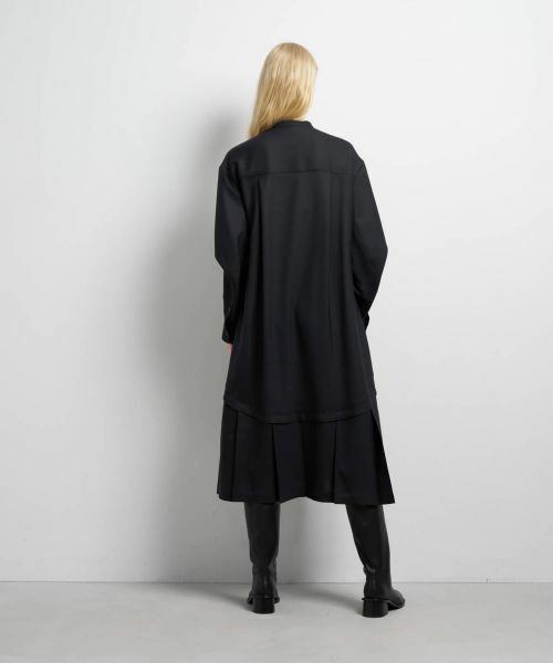 LANVIN en Bleu / ランバン オン ブルー ドレス | プリーツコンビシャツワンピース | 詳細17