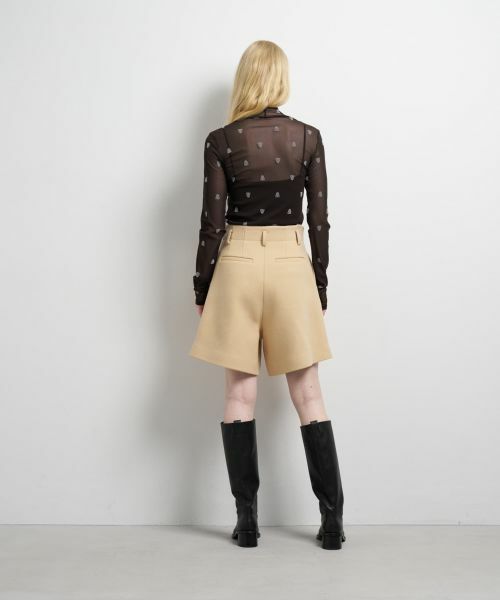 LANVIN en Bleu / ランバン オン ブルー その他パンツ | ツイード／ウールメルトン ショートパンツ | 詳細11