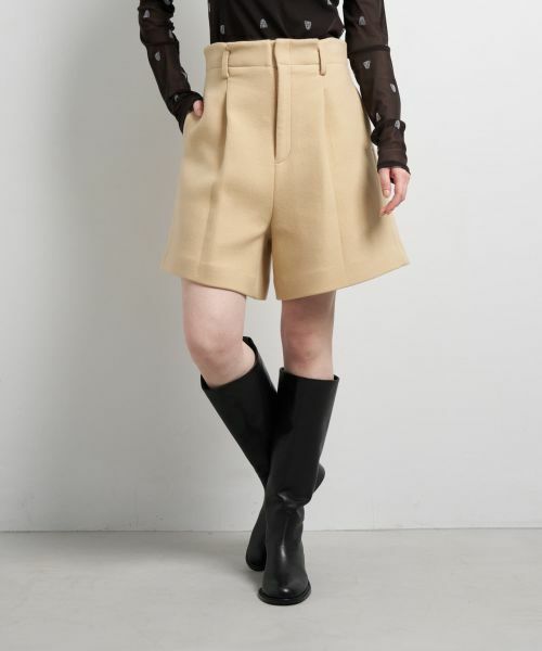 LANVIN en Bleu / ランバン オン ブルー その他パンツ | ツイード／ウールメルトン ショートパンツ | 詳細12