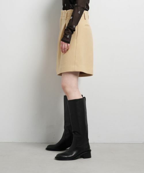 LANVIN en Bleu / ランバン オン ブルー その他パンツ | ツイード／ウールメルトン ショートパンツ | 詳細13