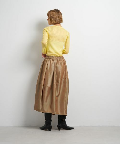 LANVIN en Bleu / ランバン オン ブルー ロング・マキシ丈スカート | アシンメコクーンタフタスカート | 詳細10