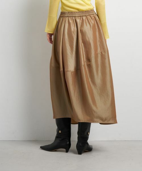 LANVIN en Bleu / ランバン オン ブルー ロング・マキシ丈スカート | アシンメコクーンタフタスカート | 詳細13