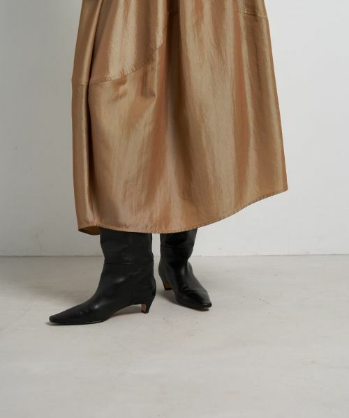 LANVIN en Bleu / ランバン オン ブルー ロング・マキシ丈スカート | アシンメコクーンタフタスカート | 詳細14