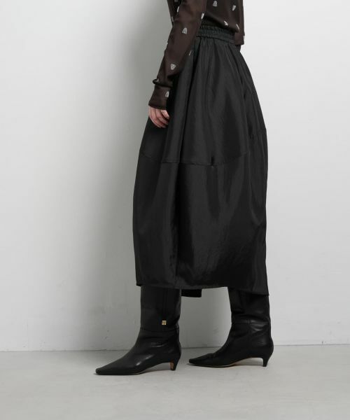 LANVIN en Bleu / ランバン オン ブルー ロング・マキシ丈スカート | アシンメコクーンタフタスカート | 詳細19