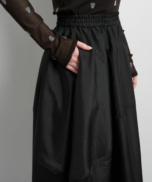 LANVIN en Bleu / ランバン オン ブルー ロング・マキシ丈スカート | アシンメコクーンタフタスカート | 詳細21