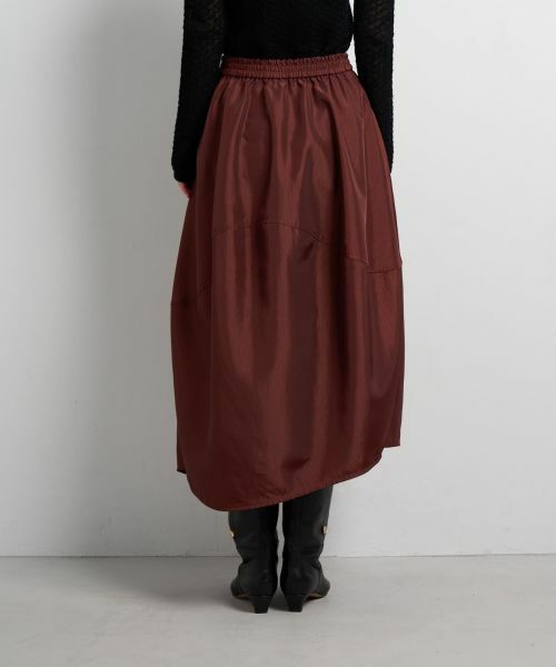 LANVIN en Bleu / ランバン オン ブルー ロング・マキシ丈スカート | アシンメコクーンタフタスカート | 詳細5