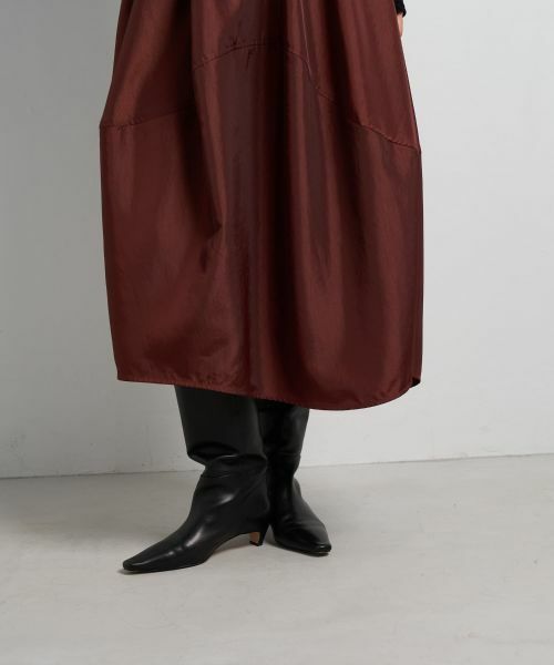 LANVIN en Bleu / ランバン オン ブルー ロング・マキシ丈スカート | アシンメコクーンタフタスカート | 詳細7