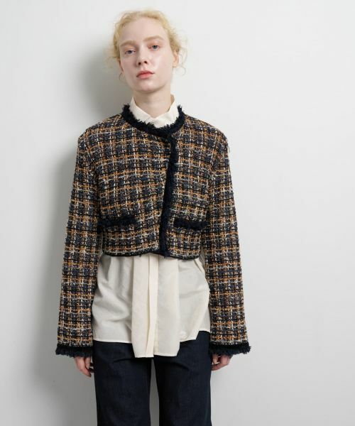 LANVIN en Bleu / ランバン オン ブルー カーディガン・ボレロ | ニットツイードジャケット | 詳細12