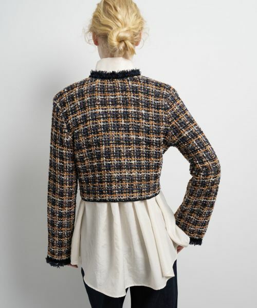LANVIN en Bleu / ランバン オン ブルー カーディガン・ボレロ | ニットツイードジャケット | 詳細14