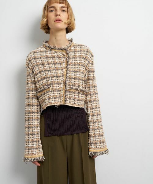 LANVIN en Bleu / ランバン オン ブルー カーディガン・ボレロ | ニットツイードジャケット | 詳細4