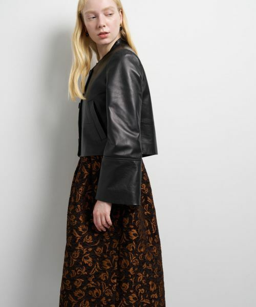 LANVIN en Bleu / ランバン オン ブルー テーラードジャケット | ラムレザーショートジャケット | 詳細5