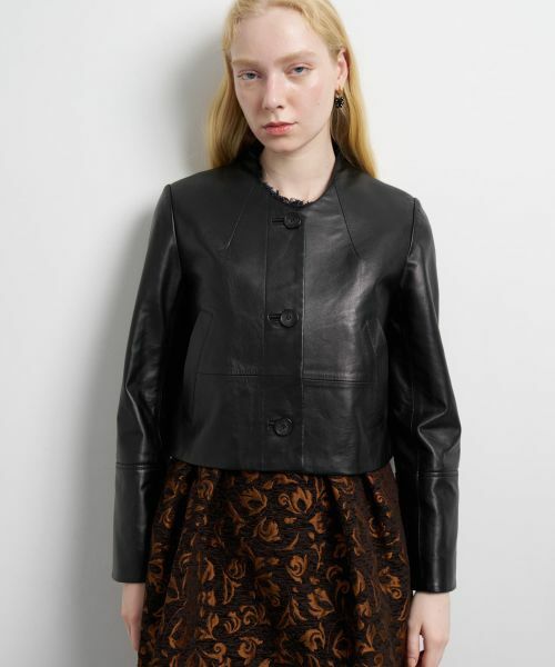 LANVIN en Bleu / ランバン オン ブルー テーラードジャケット | ラムレザーショートジャケット | 詳細7