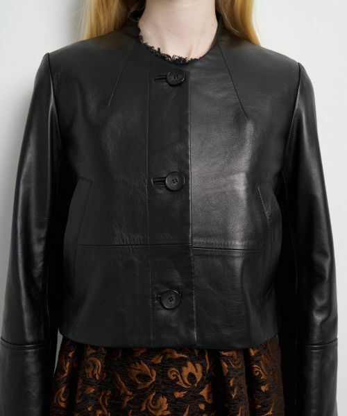 LANVIN en Bleu / ランバン オン ブルー テーラードジャケット | ラムレザーショートジャケット | 詳細8